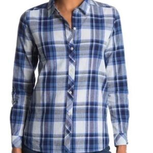 BARBOUR Seaglow Shirt, Cotton blue check